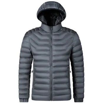 Модная мужская зимняя куртка 2023 года, хлопковые парки с пуховиком, осенне-зимняя одежда, мужские пальто с капюшоном, Размер L-4XL
