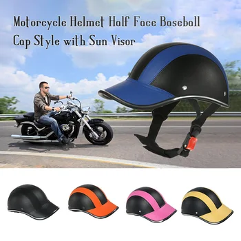Мотоциклетный полушлем, бейсбольная кепка в стиле электрического скутера с защитой от ультрафиолетовых лучей, защитная каска