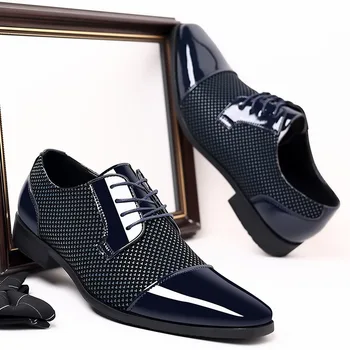 Мужская Британская Кожаная обувь Zapatos, Весна-осень, Новая Деловая Модельная обувь, Элегантная Повседневная Мужская обувь, Банкетная Мужская Социальная обувь с острым носком