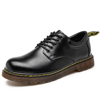 Мужская обувь ручной работы, Большой размер 38-48, Повседневные Принадлежности для отдыха из натуральной кожи, Черная обувь, Удобная Внутри, Трендовая Модная обувь