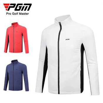 Мужские хлопчатобумажные куртки PGM Golf, осенне-зимний топ с длинным рукавом, мужская одежда для гольфа YF505