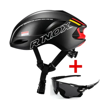 Мужской велосипедный шлем RNOX, велосипедный шлем с солнцезащитными очками, Женские мотоциклетные шлемы, кепки для горных шоссейных велосипедов, снаряжение для горных велосипедов