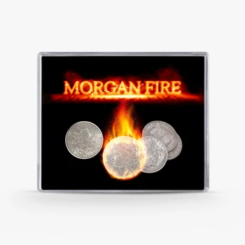 Набор Огня Моргана (1 Огненная монета + 3 Монеты Моргана + 1 Раковина Моргана) Фокусы с фокусами От одной монеты до двух, Реквизит для Иллюзии Крупным планом.