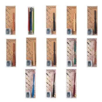 Набор перьевых ручек с 5 наконечниками eginner Calligraphy Dip Pen для художественного рисования JIAN