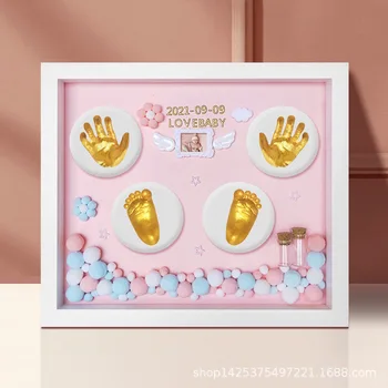 Набор чернильных прокладок для отпечатков пальцев новорожденного ребенка Одноразовое масло для печати Фоторамка 