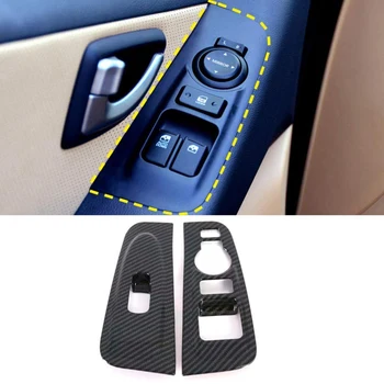 Накладка на подлокотник из углеродного волокна 2шт для Hyundai Grand Starex H1 2019 2020 Аксессуары для интерьера автомобиля