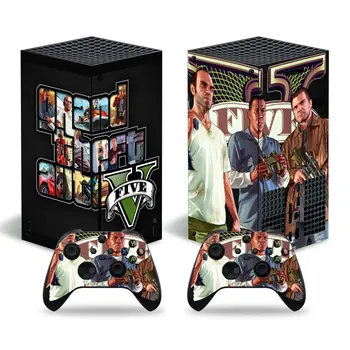 Наклейка на кожу Grand Style для консоли Xbox Series X и 2 контроллеров Виниловая наклейка на кожу Xbox Series X