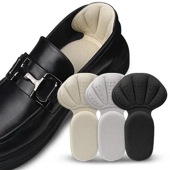Наклейки на пятки Кроссовки, накладки для защиты пятки, облегчающие боль, уменьшающие размер обуви, наполовину смягчающие пяточные вставки, Т-образная накладка для ухода за ногами для обуви