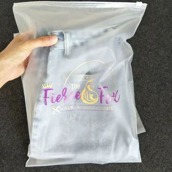 Напечатанные на заказ матовые ПВХ Закрывающиеся водонепроницаемые пакеты для упаковки одежды, купальники, Матовая пластиковая сумка на молнии с вашим логотипом