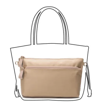 Нейлоновая сумка-органайзер с двойными карманами на молнии, сетчатый карман, дорожные сумки для стирки, косметика