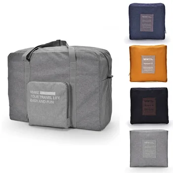 Новая модная водонепроницаемая дорожная сумка большой емкости Женская нейлоновая складная сумка Унисекс для багажа Дорожные сумки