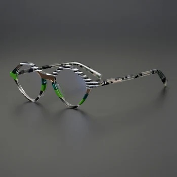Новая модная оправа для очков, мужские высококачественные ацетатные дизайнерские оптические очки 
