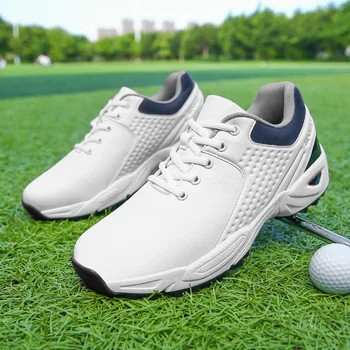Новая обувь для гольфа, мужские тренировочные кроссовки для гольфа, без шипов, большие размеры 46-47, обувь для гольфистов, противоскользящие спортивные кроссовки.