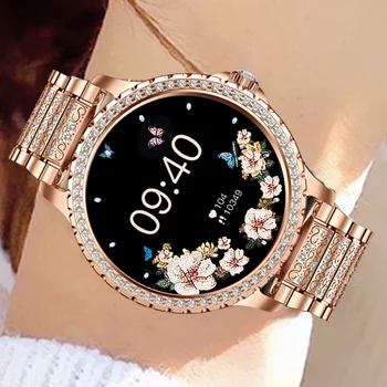 Новинка 2023 года для женщин Xiaomi Smartwatch Android 360 * 360, фитнес-трекер, смарт-часы с Bluetooth-вызовом, водонепроницаемые