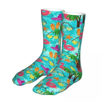 Новые носки мужские женские Harajuku Летние пляжные тропические коллажные носки Спортивные чулки Весна лето Осень зима