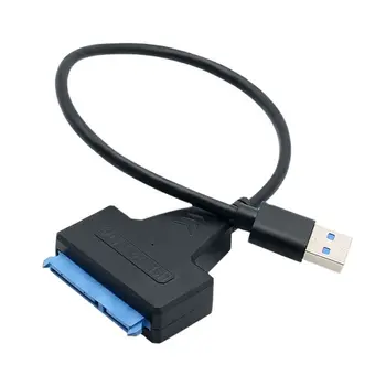 Новый кабель SATA3 Адаптер Sata-USB 3.0 Со скоростью передачи данных до 6 Гбит/с Поддержка 2,5-дюймового Внешнего SSD HDD Жесткого диска 22-Контактный Кабель Sata III
