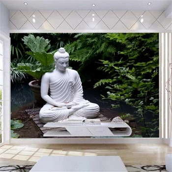 Обои beibehang На заказ Большие Настенные обои HD Buddha Cloud Water Zen Buddha Fun Zen TV Background Wall papel de parede