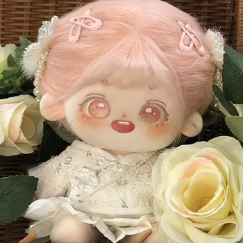 Ограниченный запас 20 см Без атрибута Bonny Kawaii Хлопковая кукла Розовые жареные волосы со скелетом Кукла подарок