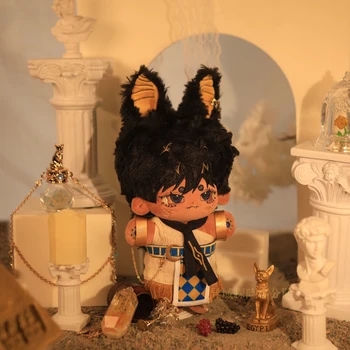 Ограниченный запас 20 см, без атрибутов, толстая кукла из хлопка в египетском стиле, с ушами животных, с одеждой, подарок из коллекции кукол