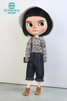Одежда для куклы Blyth, разноцветный свитер, джинсы для Azone OBitsu, подарок от FR Toys
