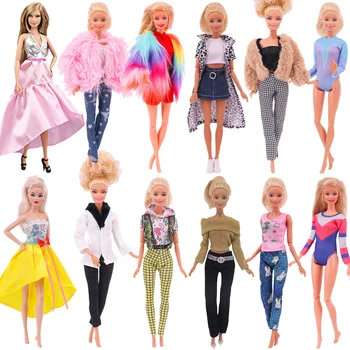 Одежда для куклы Барби, модное платье, юбка, брюки, одежда для куклы Барби, одежда и аксессуары для куклы 11,8 дюймов, игрушка для девочки, подарок