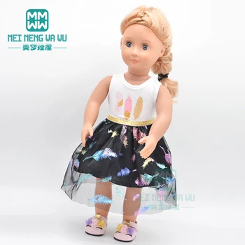 Одежда для кукол 45 см американская кукла платье с перьями юбка Ангела