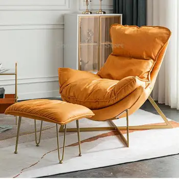 Односпальный диван-кресло, кресло для отдыха на балконе, легкое роскошное кресло-улитка, скандинавское кресло для отдыха в виде хаундстута, простое кресло для душа в гостиной
