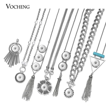 Ожерелье с подвесками Vocheng Ginger Snap Charms для 18-миллиметровых сменных ювелирных изделий на кнопках 26 стилей NN-637