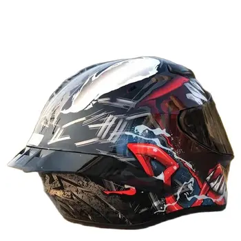 Оригинальный Шлем Venom Бренда NITRINOS С Большим Спойлером Мотоциклетный Шлем Полнолицевой Гоночный Шлем Для Бездорожья Casco Casque Одобрен ЕЭК