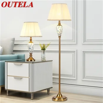Освещение торшера OUTELA Современный светодиодный Креативный дизайн Керамические украшения для дома, гостиной, спальни