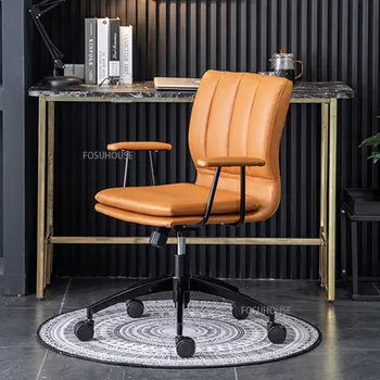 Офисное кресло из скандинавской микрофибры для офисной мебели Игровое кресло для спальни Бытовая Спинка Подлокотник Компьютерные Стулья