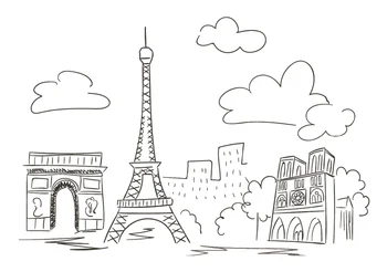 Персонализированная Триумфальная арка 7x5 футов, Париж, Эйфелева башня, Рисунок с Днем Рождения, Пользовательский фон для фотографий, Виниловый фон 220 см x 150 см