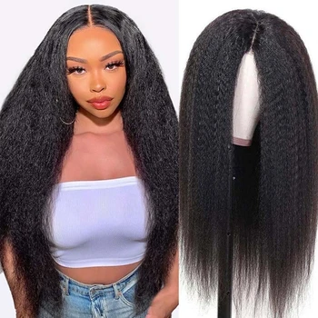 Перуанские кудрявые прямые парики из человеческих волос на кружеве Hd Прозрачные парики на кружеве 13x6 для женщин размером 32-30 дюймов из волос Remy