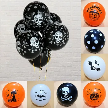 Пиратский череп в форме глазного Яблока, декор для Хэллоуина, Воздушный шар, Вечеринка по случаю Дня рождения, Хэллоуин, Надувные Воздушные Шары, Тыквенная Летучая мышь, Детские Игрушки Globos