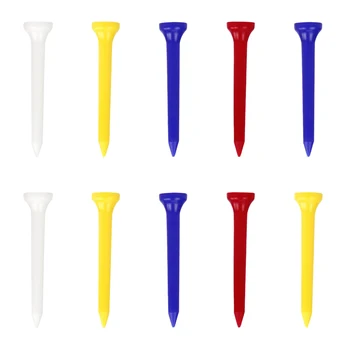 Пластиковые тройники для гольфа в упаковке по 10 штук, доступны разные цвета и размеры 54/70/83 мм