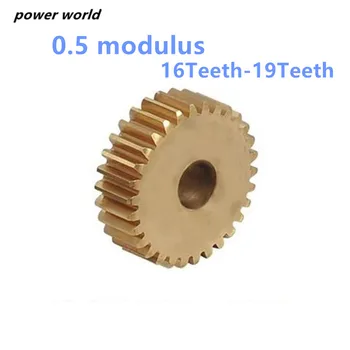 Плоская медь 0,5 Модуль 16T-19T Прецизионная модель микромотора Мотор с малым модулем передачи