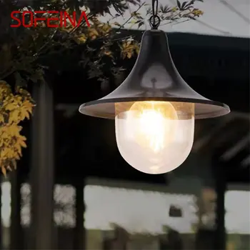 Подвесной светильник SOFEINA в стиле ретро, современная светодиодная лампа, водонепроницаемая для украшения домашнего коридора