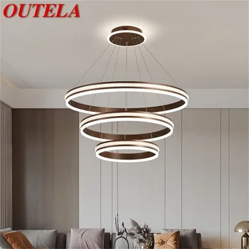 Подвесные светильники OUTELA Nordic Современная Роскошная Круглая Домашняя светодиодная лампа для украшения