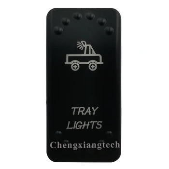 Подсветка лотка с лазерным травлением - крышка поворотного переключателя со светодиодной подсветкой для автомобиля, лодки, грузовика, фургона, автоматическая замена своими руками, только крышка