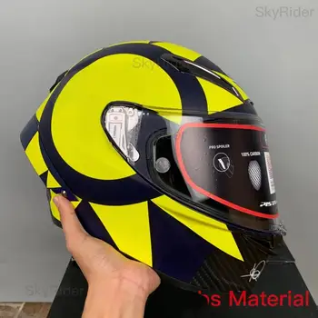 Полнолицевой мотоциклетный шлем Sun Moon pista GPRR Шлем Шлем для езды по мотокроссу Шлем для мотобайка