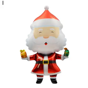 Практичный модный воздушный шар Happy Festival Санта-Клаус, взрывозащищенный Рождественский воздушный шар яркого цвета для подарков
