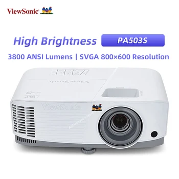 Проектор ViewSonic PA503SE с разрешением 3800 Люмен SVGA 800 ×600, DLP-Видеопроектор Высокой яркости для Дома и Офиса