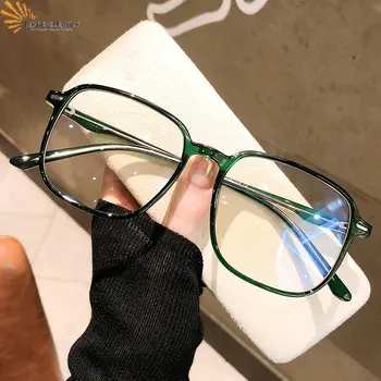 Прозрачная оправа для компьютерных очков Для женщин и мужчин, квадратные очки с защитой от синего света, пластиковые очки на шарнирах, Оптические очки для очков