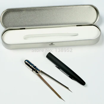 Профессиональная усовершенствованная ручка, латунные штангенциркули для ЭКГ с защитной крышкой, линейка, делители для измерения, компас в подарочной коробке