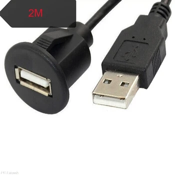 Регулируемый Гибкий удлинитель USB 2.0 от мужчины к женщине, кабель-адаптер USB 2.0, удлинитель для автомобиля