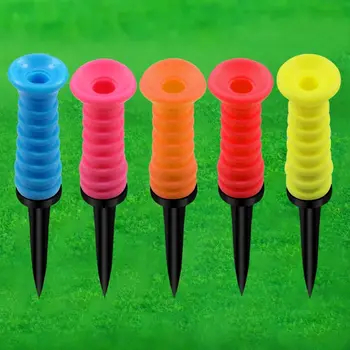 Резиновые тройники для гольфа 5 цветов, Высококачественная подставка для мяча для гольфа, Прочный Пластиковый инструмент для тренировки игроков в гольф Для подарков мужу