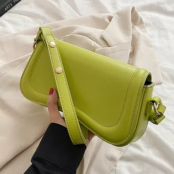 Роскошные дизайнерские сумки через плечо для женщин, трендовая женская сумка подмышками из искусственной кожи, модный кошелек, сумки с клапаном
