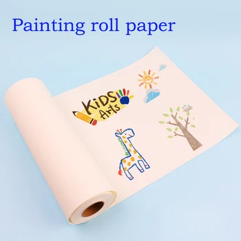 Рулон бумаги для рисования для детей художников Идеально подходит для развития творчества и воображения Подходит для различных кистей