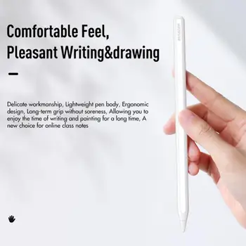 Ручка с сенсорным экраном для Apple Pencil iPad Air, Высокочувствительный стилус, магнитная беспроводная зарядка со стороны iPad, точное написание