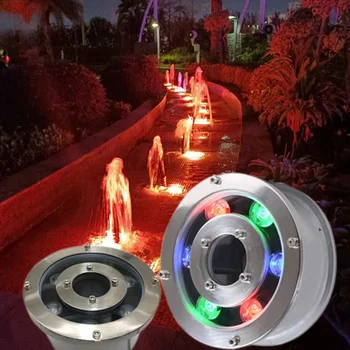 Светодиодная подсветка фонтана RGB Красочный внутренний Контрольный пруд Подводный светильник Подсветка для воды Подводный Декоративный светильник